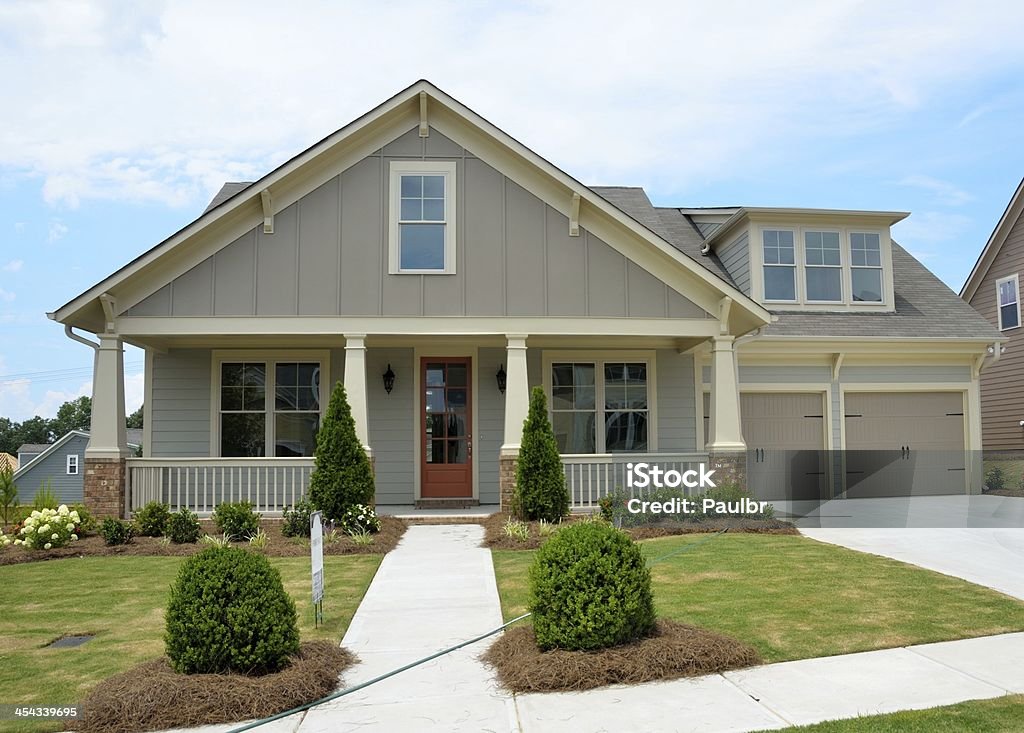 New Constructed home for sale New constructed home for sale at Georgia, USA. House Stock Photo