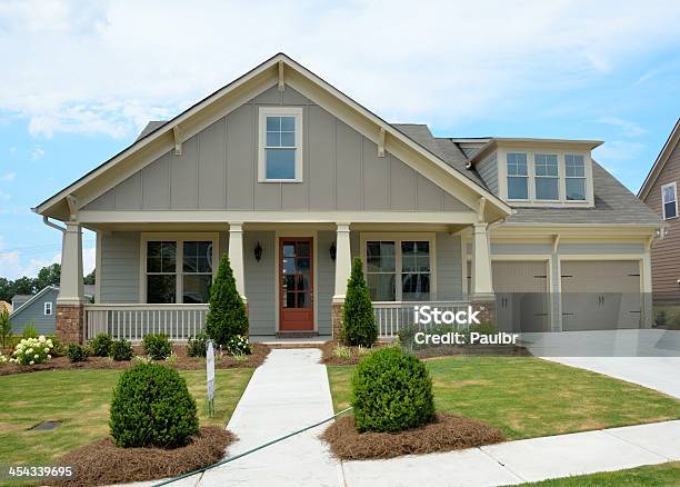 New Constructed Home For Sale Stock Photo - Download Image Now - House, Building Exterior, Outdoors