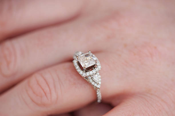 istock Closeup of Engaged Woman's Ring 454340331