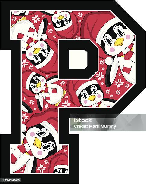 Chapeau De Père Noël Penguin Apprentissage Lettre P Vecteurs libres de droits et plus d'images vectorielles de Apprentissage