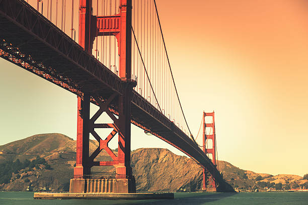 golden gate bridge 해질녘까지 - panoramic san francisco bay area golden gate bridge san francisco bay 뉴스 사진 이미지