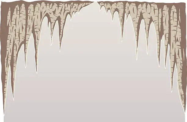 Vector illustration of Stalagmite