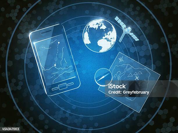 Posicionamiento Foto de stock y más banco de imágenes de Sistema de Posicionamiento Global - Sistema de Posicionamiento Global, Vigilancia, Antena parabólica