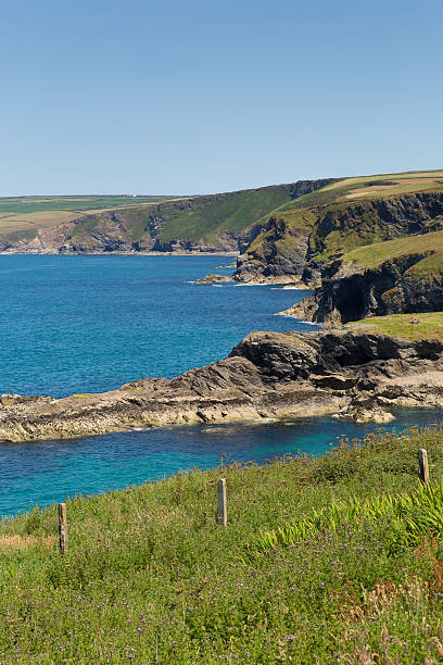 istock Cornish coast at Port Isaac direction of Tintagel Cornwall 454348137