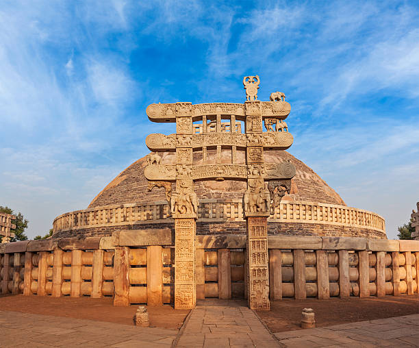 istock Great Stupa in Sanchi, Madhya Pradesh, in India 454351031