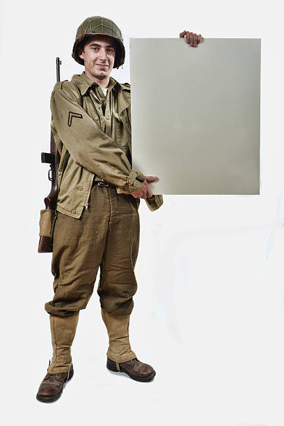 istock American soldier shows a sign 454351429