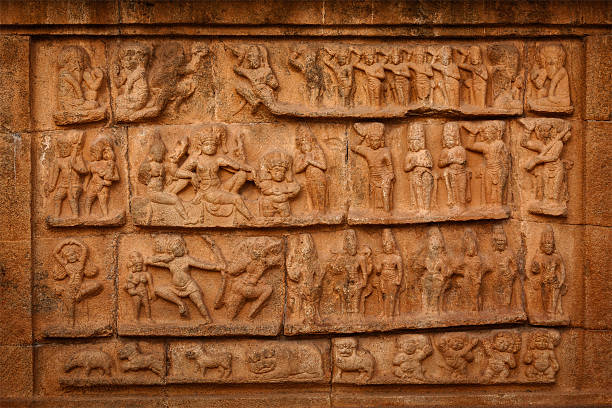 istock Bas relief. Brihadishwara Temple, Tanjore 454351999