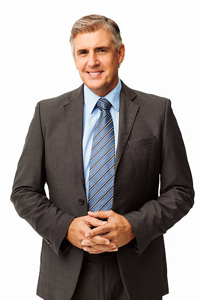 istock Businessman Standing With Hands Clasped 454353945