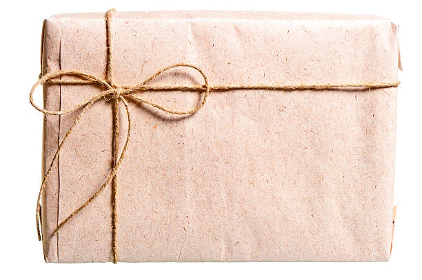 istock parcel wrapped in brown paper and tied with twine 454355339
