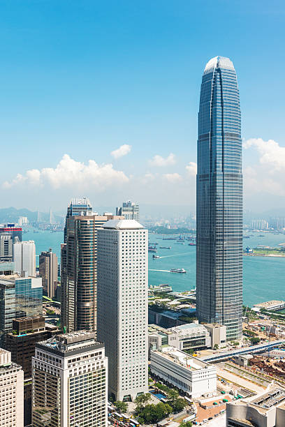 istock cityscape of hongkong with blue sky 454355653