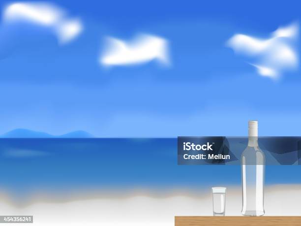 Vodka Sur La Plageillustration Vecteurs libres de droits et plus d'images vectorielles de Boisson - Boisson, Climat, Fond