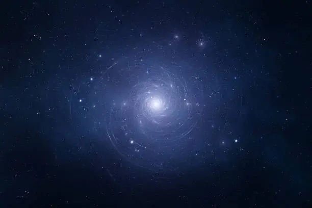 Space background - Spiral galaxy space landscape