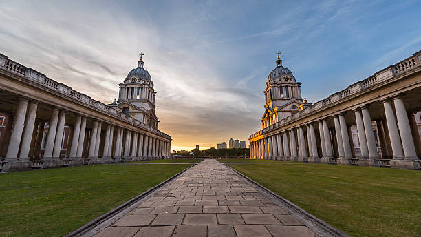 istock Greenwich Naval Museum at sunset 454357553