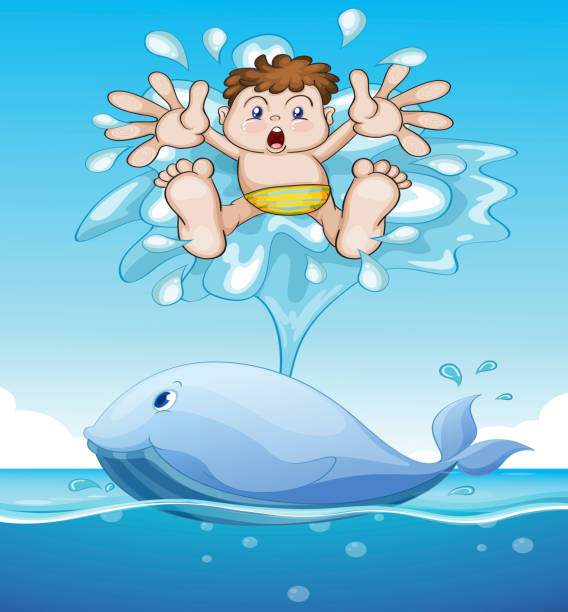 illustrations, cliparts, dessins animés et icônes de baleine et un petit garçon - individual event