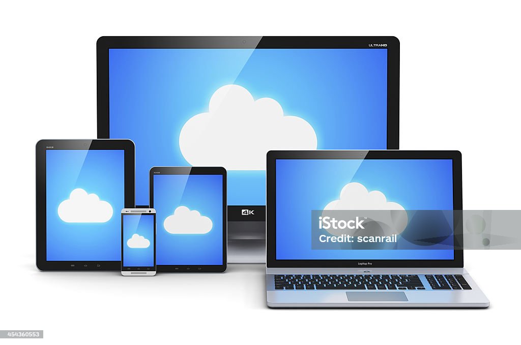 Concetto di Cloud computing - Foto stock royalty-free di Nube