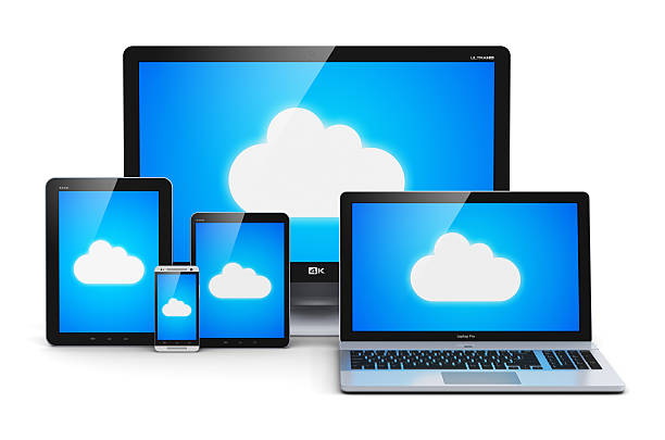 concetto di cloud computing - cloud cloud computing computer cloudscape foto e immagini stock