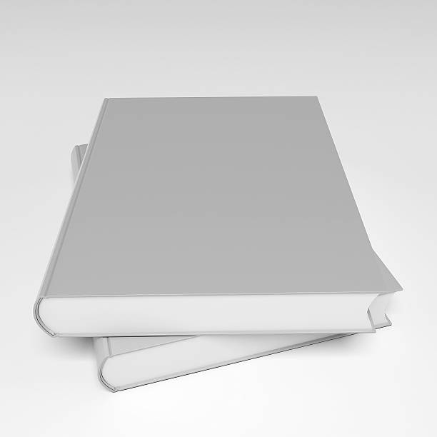 3d Blank book cover over white background stock photo