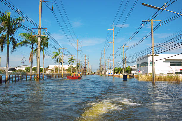 water flood stock photo