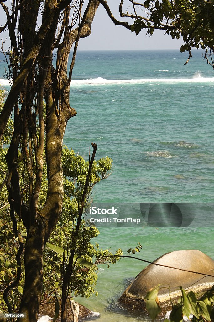 La mer des Caraïbes. Parc National de Tayrona. La Colombie - Photo de Amérique du Sud libre de droits