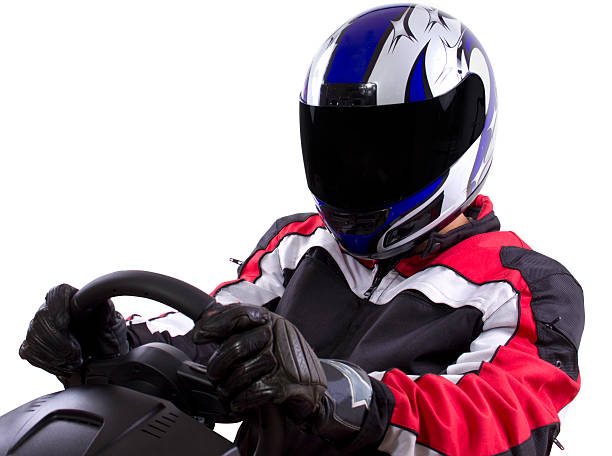 istock A racer driver in a helmet and a racing suit 454369367