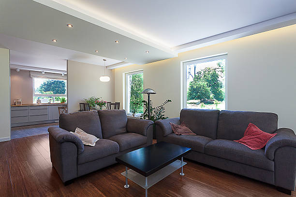 istock Bright space - living room suite 454369861