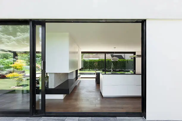 beautiful kitchen view from the outside