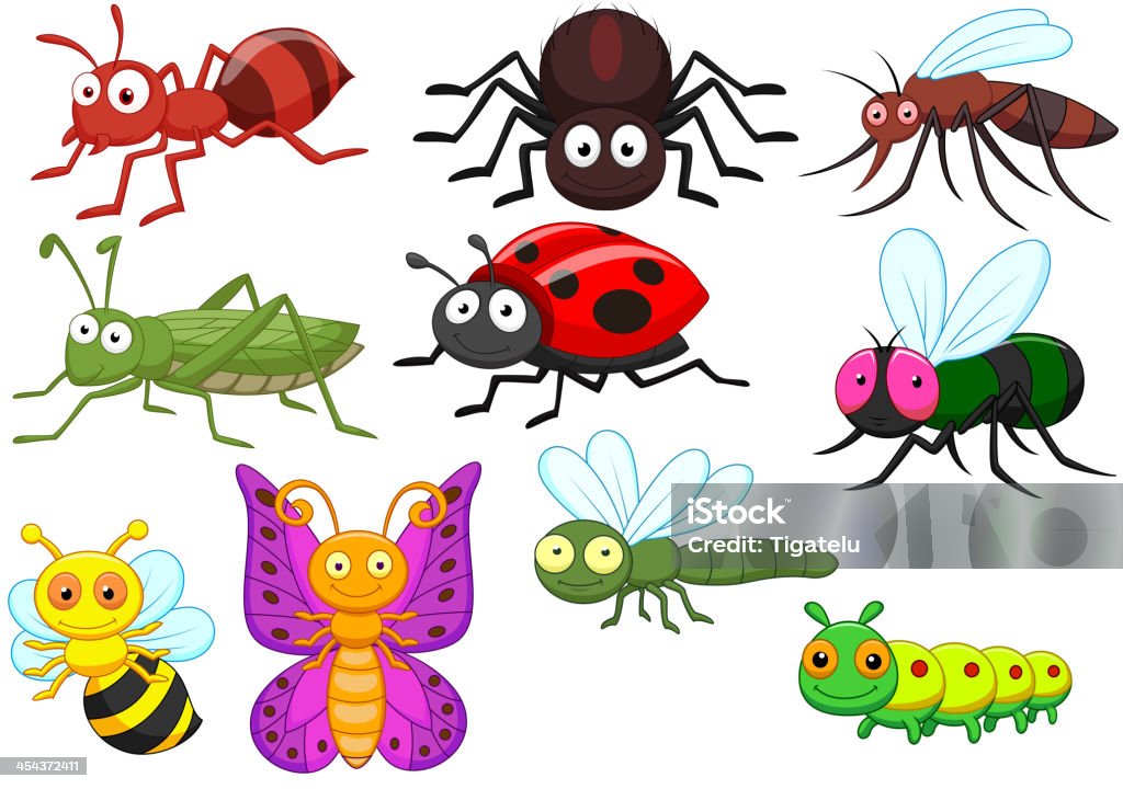 Insekt Comic-set - Lizenzfrei Ameise Vektorgrafik
