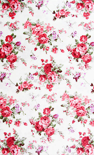 istock Rose bouquet design Seamless pattern on fabric as  background 454373129