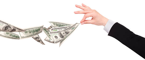istock Businessman's hands with dollars isolated 454378797