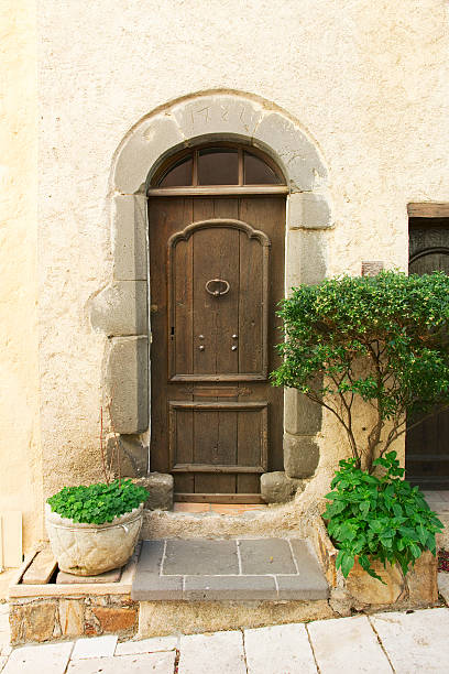 istock Old wooden door 454385193
