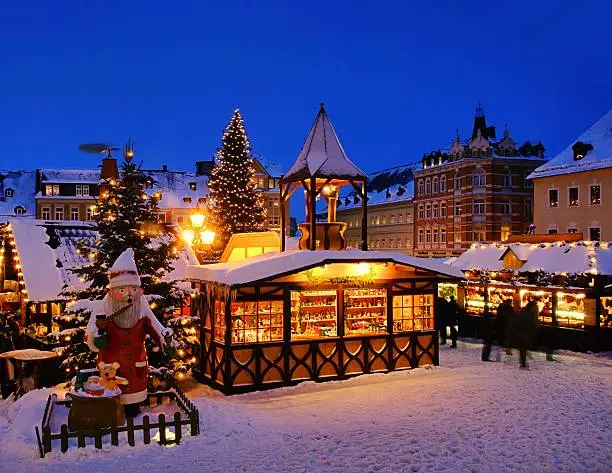 christmas market in Snow