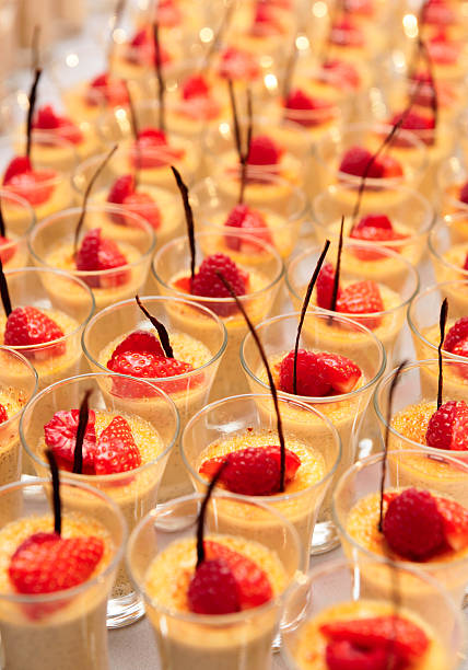 istock Cream and berry desserts 454398599
