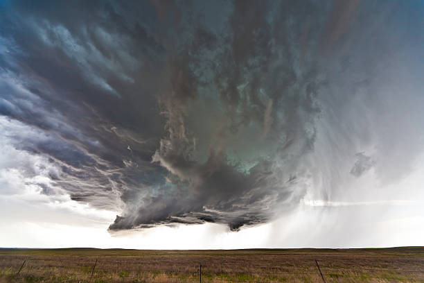 istock Tornadic supercell in the American plains 454401967