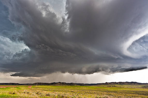 istock Tornadic supercell in the American plains 454402001