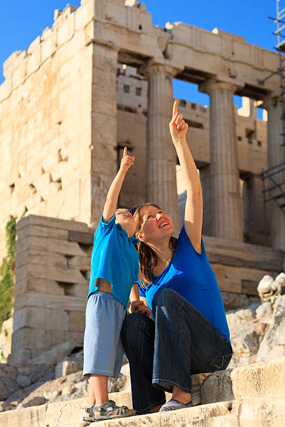 istock family in Acropolis, Athens, Greece 454402111