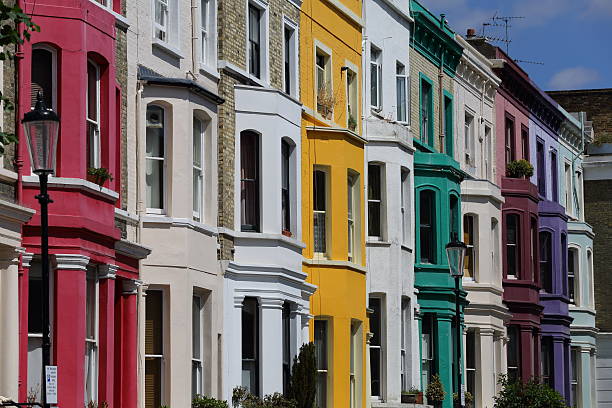 istock Pastel houses, Notting Hill - London 454405493