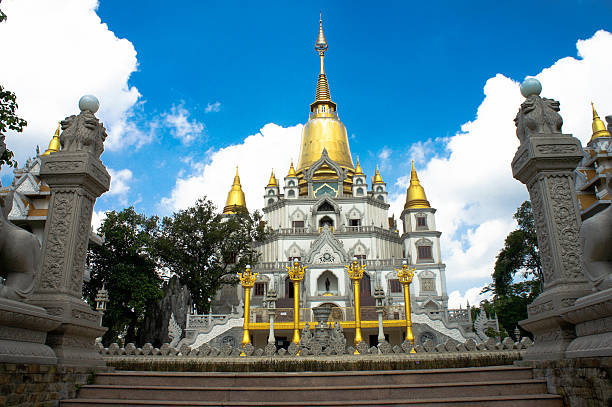 Viet Nam - Golden pagoda view more picture pagoda and religion in my portfolio vietnam cuture stock pictures, royalty-free photos & images