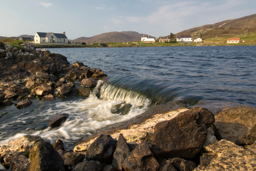 Leverburgh village on the Isle of Harris, Outer Hebrides, Scotland