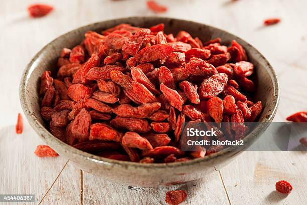 Organic Dried Goji Berries Stock Photo - Download Image Now - Antioxidant, Asian Food, Berry