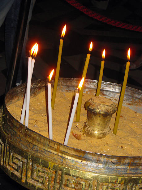 istock Candles in church 454409539