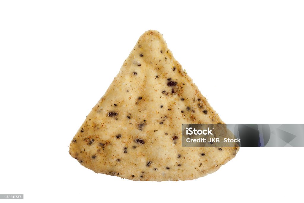 Un chip di mais - Foto stock royalty-free di Patatine