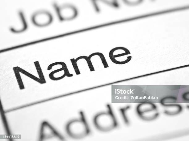Customers Name Stock Photo - Download Image Now - Individuality, Privacy, Close-up