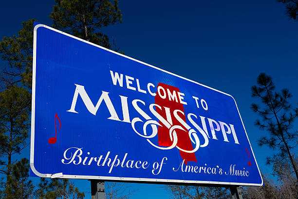 istock Welcome to Mississippi state Road sign 454419027