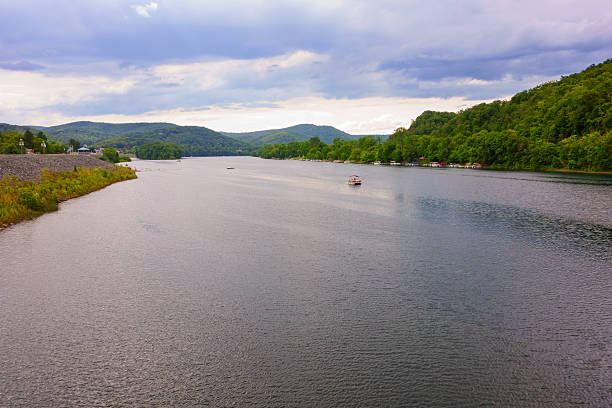 The Susquehanna River at Lock Haven, Pennsylvania, USA