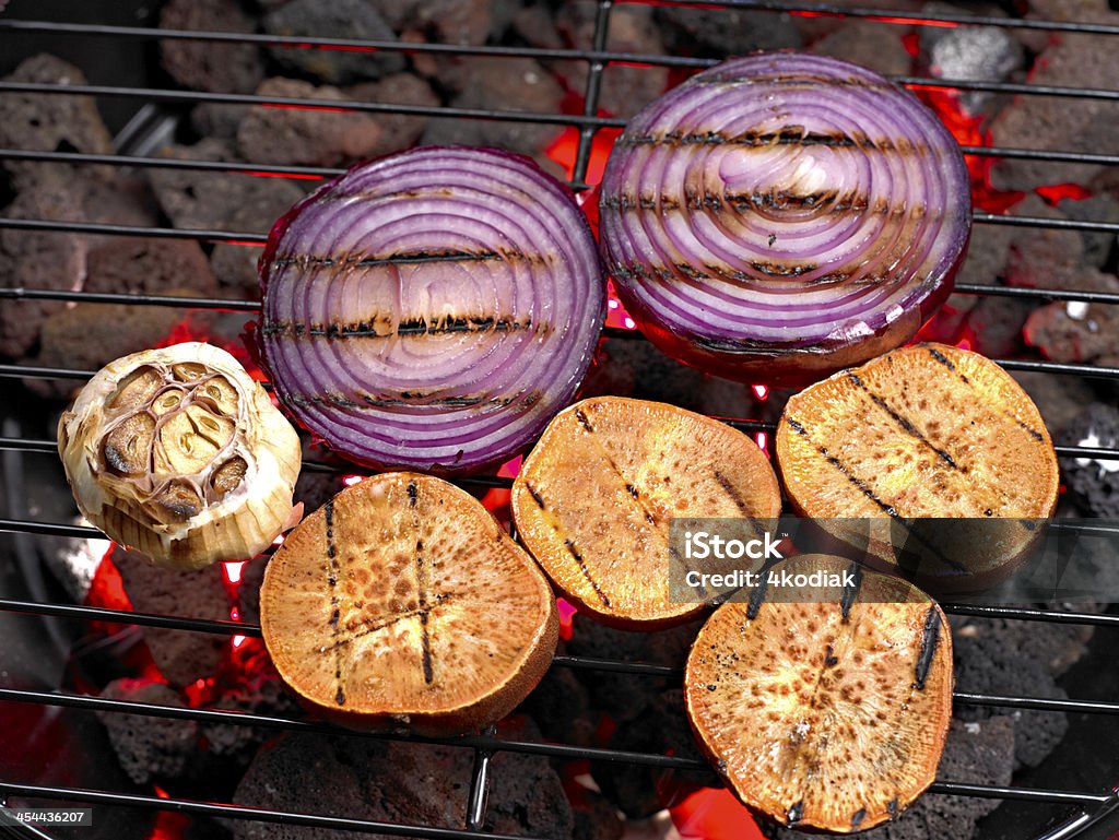 Grilled Vegetable Grilled Vegetable on BBQ Grill. Antioxidant Stock Photo