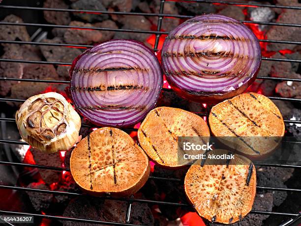 Grilled Vegetable Stock Photo - Download Image Now - Antioxidant, Barbecue - Meal, Barbecue Grill