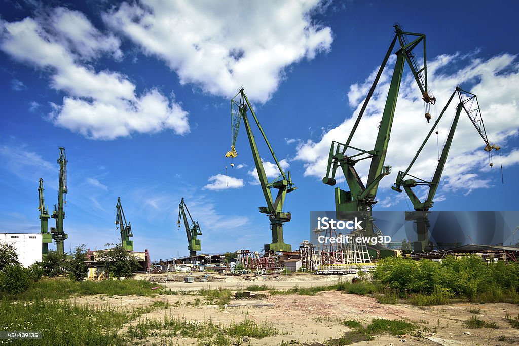 Cantiere navale di Danzica - Foto stock royalty-free di Acciaio