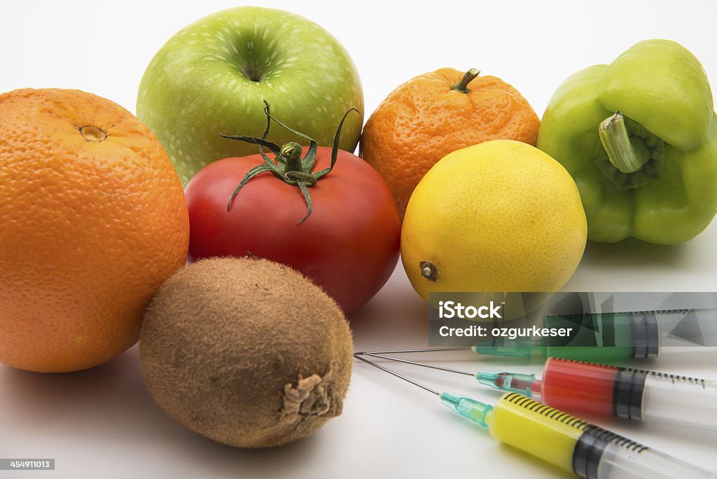 OGM frutas e legumes - Foto de stock de Foto de estúdio royalty-free