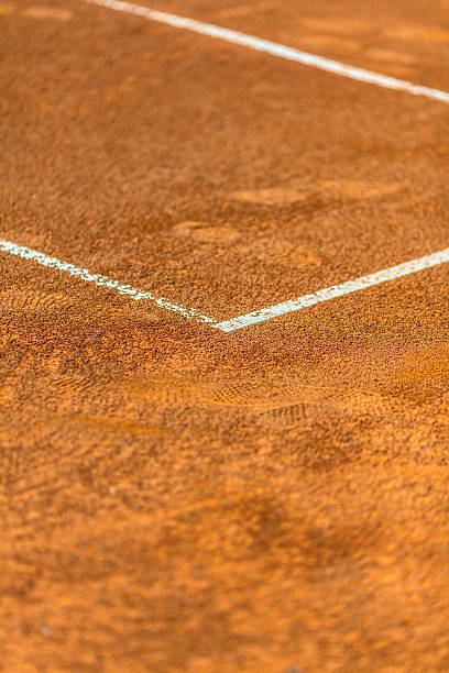 istock Empty tennis court at seaside Mediterranean resort 454923077