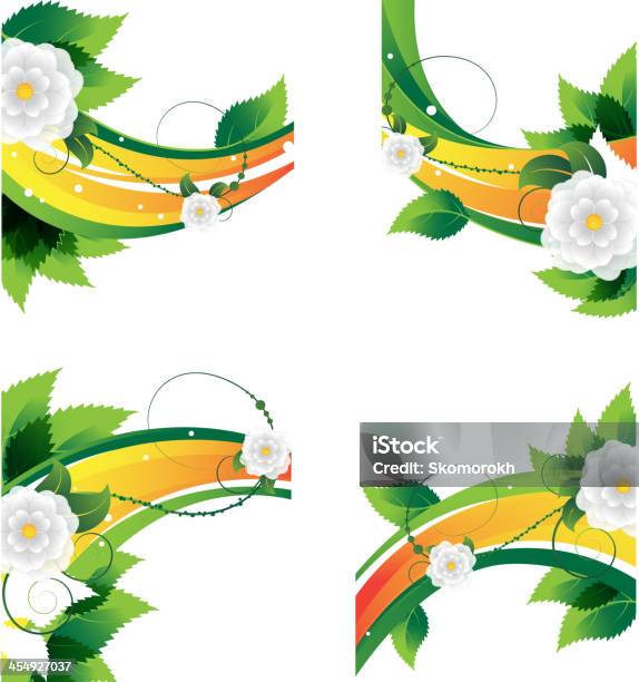 Decorative Floral Elements Stock Illustration - Download Image Now - Abstract, Branch - Plant Part, Bright
